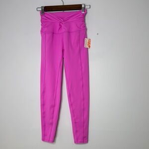 Free People Movement NWT Pink High-Waist Leggings for Active Comfort